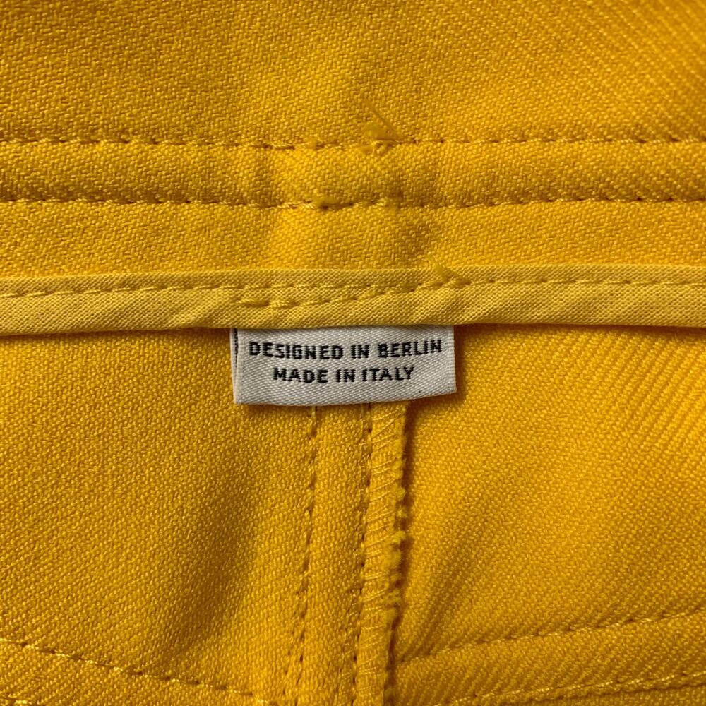 RANDOM IDENTITIES Size 30 Yellow Polyester Casual… - image 4
